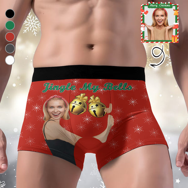 Jingle My Bells Boxer Briefs, Funny Underwear