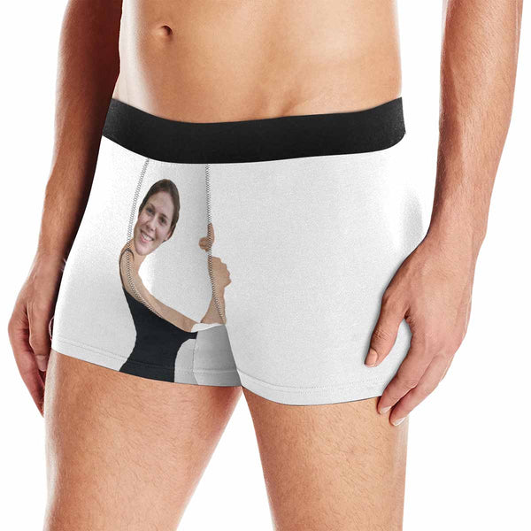Personalized Underwear Custom Face Hug Boxer Briefs For Couple Valentine's Day Gift